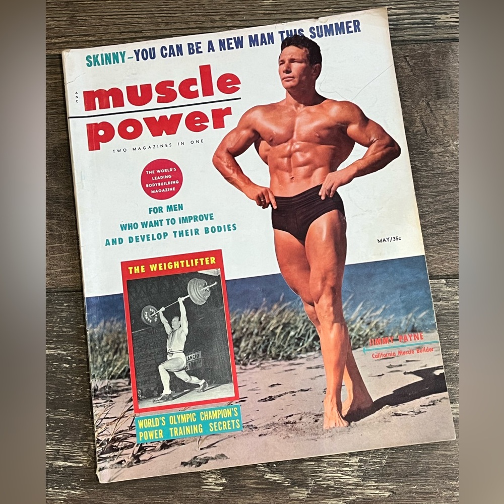 Vintage 1955 - Muscle Power Bodybuilding Magazine - May Edition